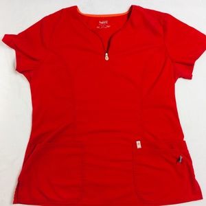 Code Happy Red Scrubs Size:L